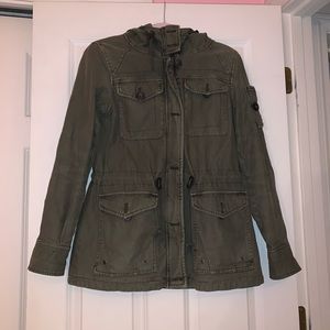 Levi’s Army Green Hooded Jacket Size Medium